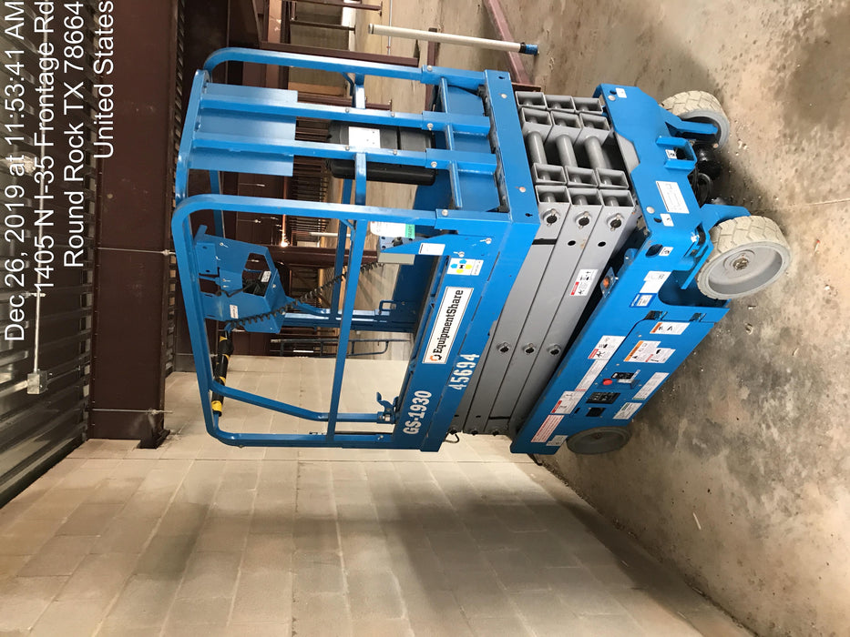 2019 Genie GS-1930 Fixed rails with chain Entry