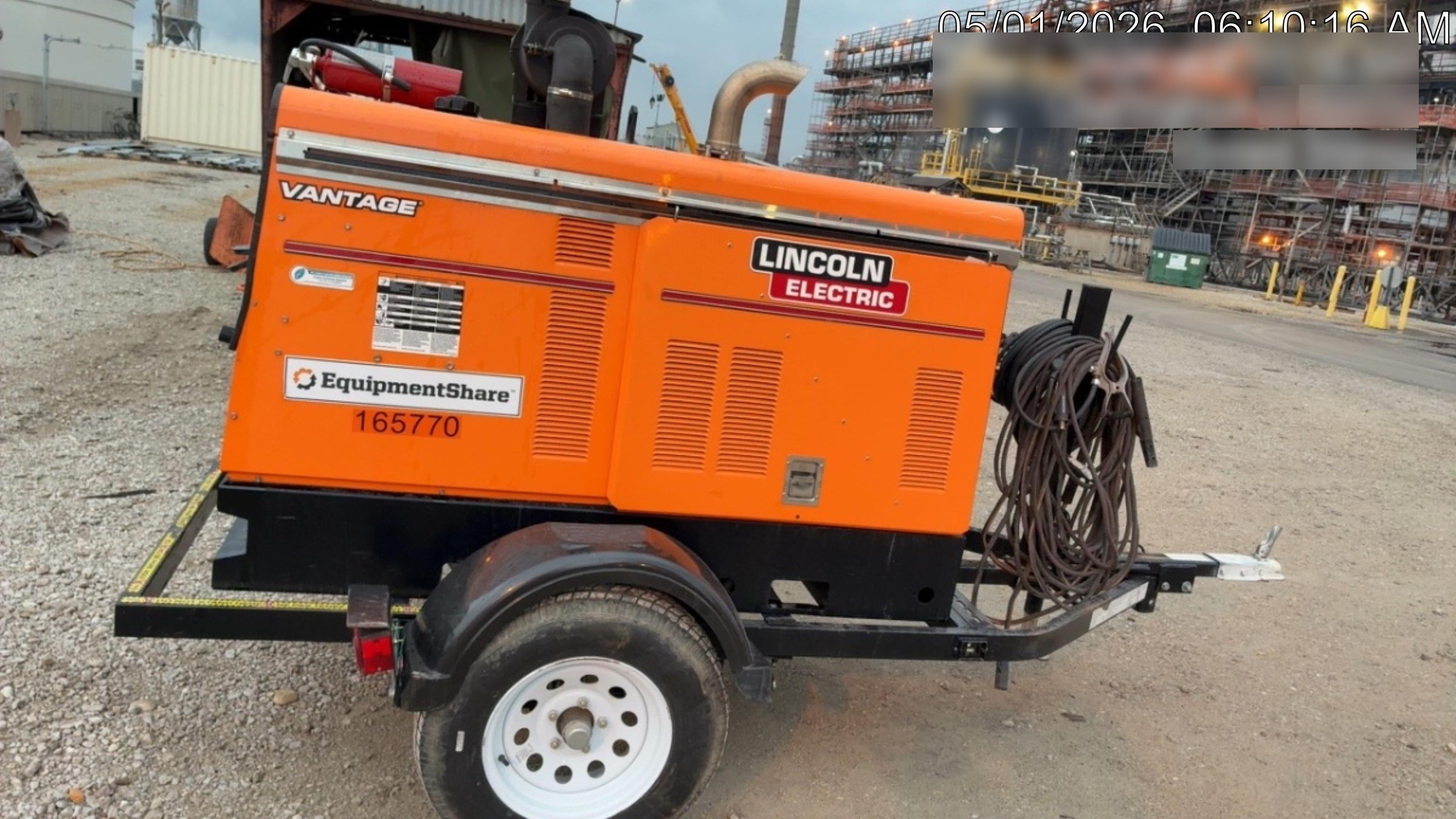 2021 Lincoln Electric Vantage 549X Ready Pak 3, ORANGE (includes trailer, cable rack, fender light kit)