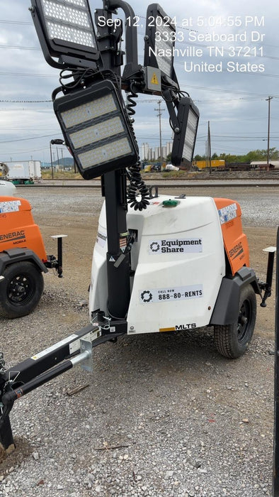 2023 Generac MLT2 Diesel, Flex Switch 120V Input, Powerzone Controller, 
(4) 320W LED Lights, 4kW Generator, 39.9 Gal Fuel Tank, 2" Ball, T3