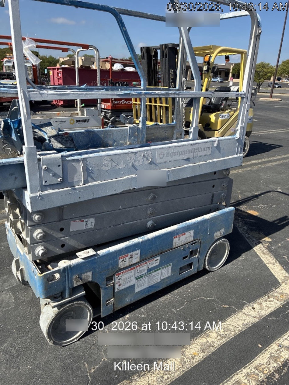 2019 Genie GS-1930 Fixed Rails with Chain Entry