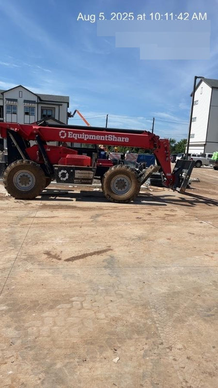 2019 Manitou MTA10055 Cab/Heat/Air, 120 HP, Solid Tires, Work Lights, Lift Hook, Auxiliary Hydraulics 66" Carriage and 60" Forks