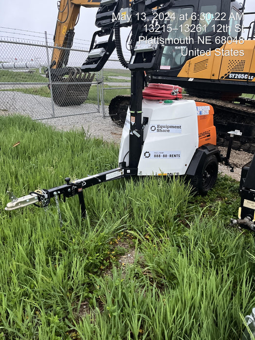 2023 Generac MLT2 Diesel, Flex Switch 120V Input, Powerzone Controller, (4) 320W LED Lights, 4kW Generator, 39.9 Gal Fuel Tank, 2" Ball, T3