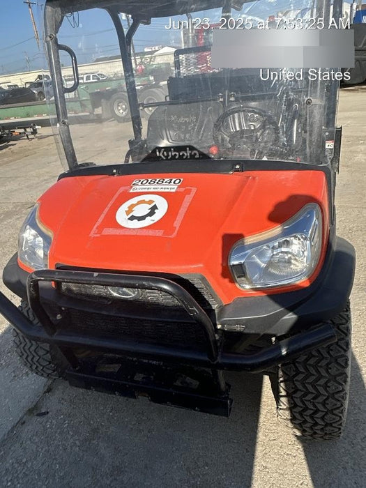 2022 Kubota RTV-X1140W-H Plastic Canopy, Windshield Acrylic Clear, LED Strobe Light, Wire Harness Kit, Back up Alarm