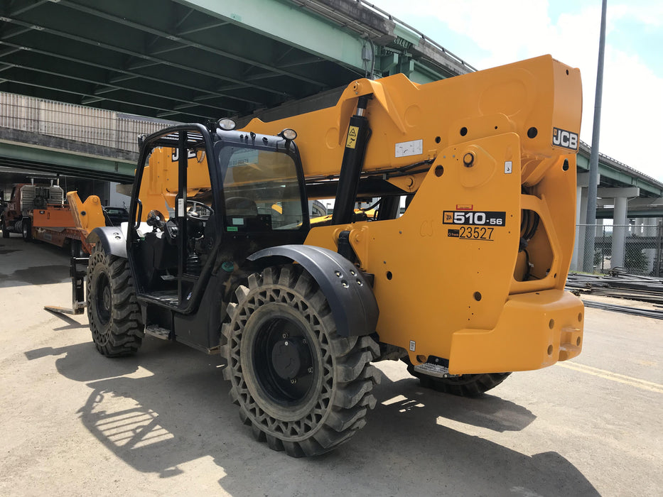 2018 JCB 510-56 JCB 510-56 74 HP w/Open ROPS, Beacon, Aux Hydraulics, Worklights, Solid Tires