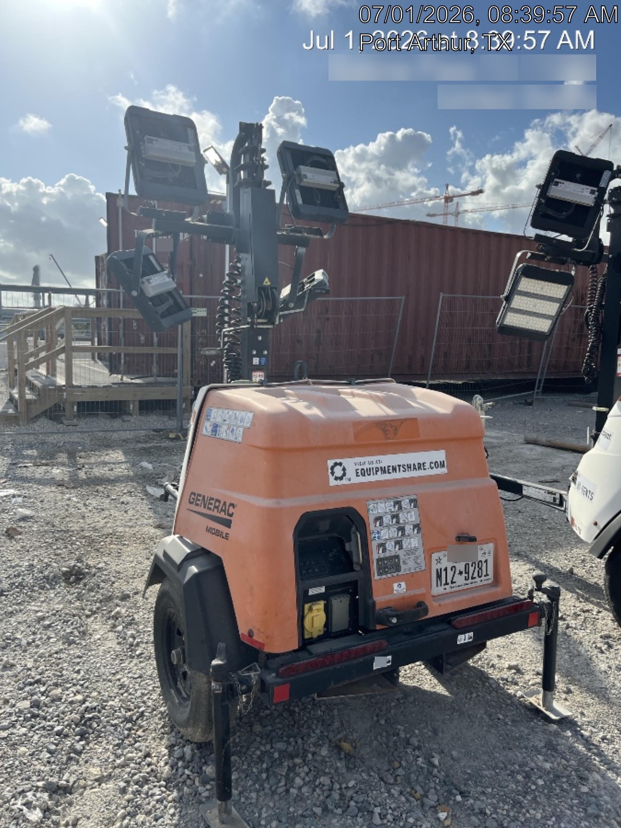 2023 Generac MLT2 Diesel, Flex Switch 120V Input, Powerzone Controller, 
(4) 320W LED Lights, 4kW Generator, 39.9 Gal Fuel Tank, 2" Ball, T3