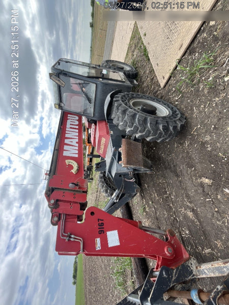 2018 Manitou MTA10055 Manitou MTA 10055 w/Cab/Heat/AC, Work Lights/Strobe, Aux Hyd, Solid Tires, Lift Hook, 66" Carriage, 60" Forks