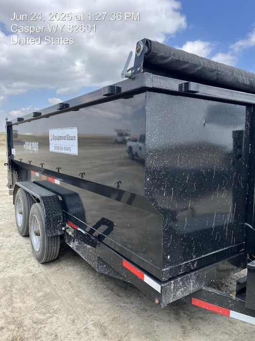 2024 TEXAS PRIDE TRAILERS 14'L x 7'W 5 Cu Yd Trunnion Hydraulic Dump