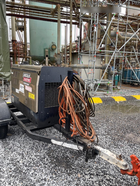 2019 Lincoln Vantage 322 Welder Ready-Pak 3, Two wheel trailer, Fender and Light kit, Cable Rack