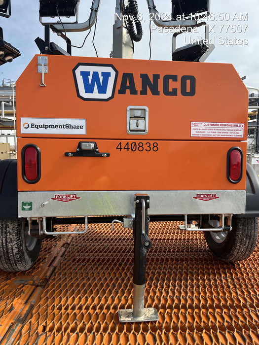 2024 Wanco WLTT-4MM4K Diesel, Deep Sea Controller, Shore Power Plug, Auto Start, (4) 350W LED Floodlights, 4kW Generator, 60 Gal Fuel Tank, 2" Ball, T3