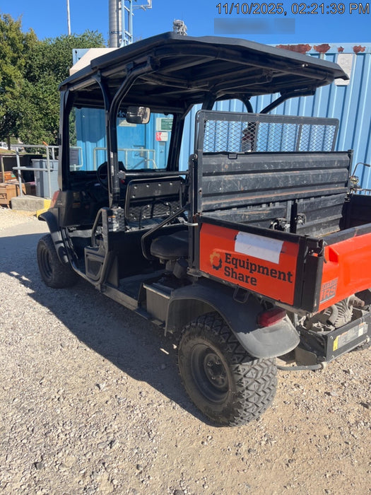 Kubota RTV-X1140W-H Kubota RTVX1140WH 4wd Utility Cart, LED Strobe, Windshield Tempered Glass, Pastic Canopy, Wire Harness Kit, Backup Alarm