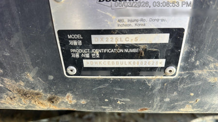 2021 DOOSAN DX225LC-5