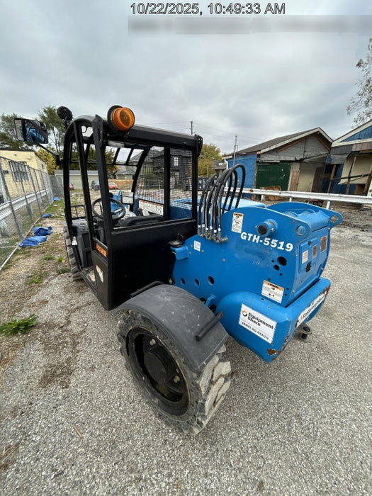 2019 Genie GTH-5519 Canopy, Solid RT Tires, LED Work Lights, Beacon 48" Carriage, 48" Forks