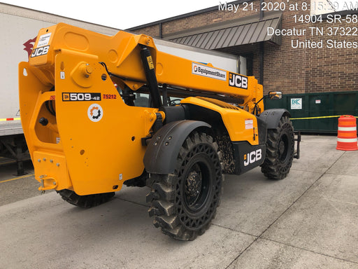2020 JCB 509-42 Canopy, Solid Tires, Work Lights, Beacon, Aux Hydraulics, Back up Alarm, Lifting Eye, ES Decals