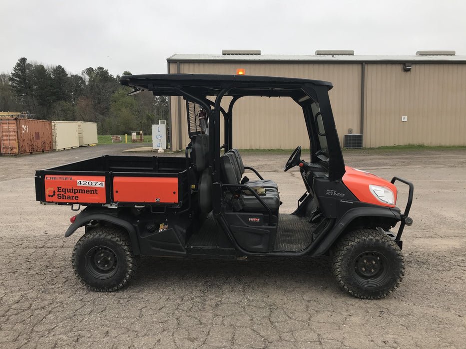 2019 Kubota RTV-X1140W-H 4wd Utility Cart, 4 Seat, Diesel, LED Strobe, Windshield Tempered Glass, Plastic Canopy, Wire Harness Kit, Backup Alarm