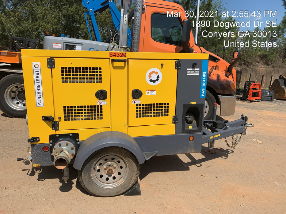 2020 ATLAS COPCO PAS 100 HF CS Enclosed