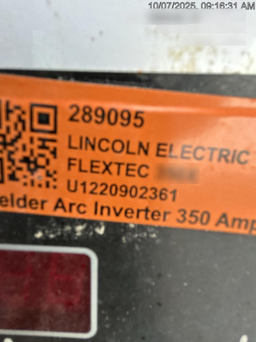 2022 LINCOLN ELECTRIC FLEXTEC 350X