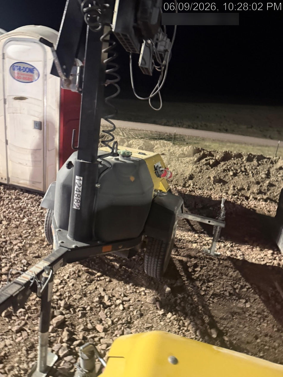 2020 Allmand NLV3GR (4) LED Light Fixture 350W, 23' Vertical Mast, 3kW Prime, Towable, Deep Sea L401, Leveling Jacks, Yanmar T4F 5.8hp