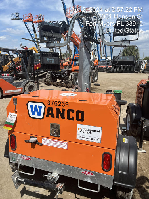 2023 Wanco WLTT-4MM4K Diesel, Deep Sea Controller, Shore Power Plug, Auto Start, (4) 350W LED Floodlights, 4kW Generator, 60 Gal Fuel Tank, 2" Ball, T3