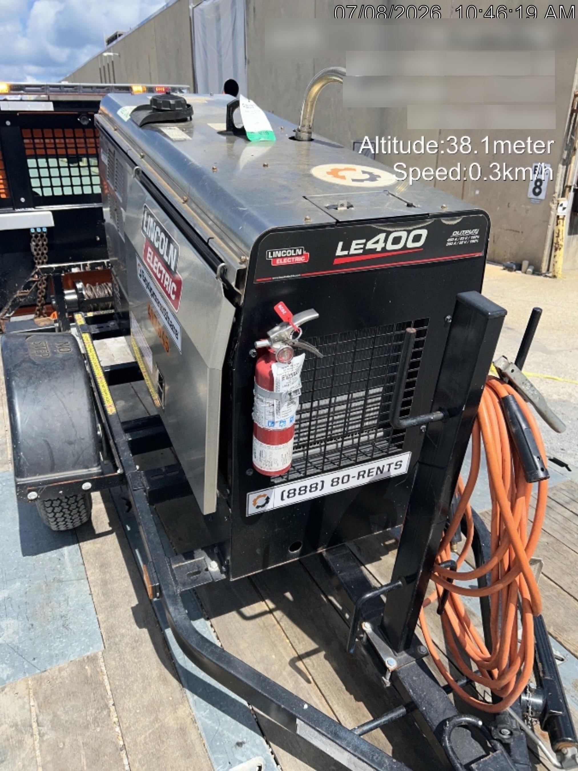 2024 Lincoln Electric LE400 Kubota V1505, Trlr, Cable Rack, Light Kit, ES Decals, T3