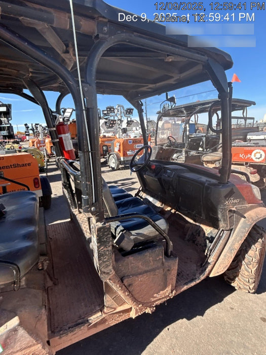 2022 Kubota RTV-X1140W-H Plastic Canopy, Windshield Acrylic Clear, LED Strobe Light, Wire Harness Kit, Back up Alarm