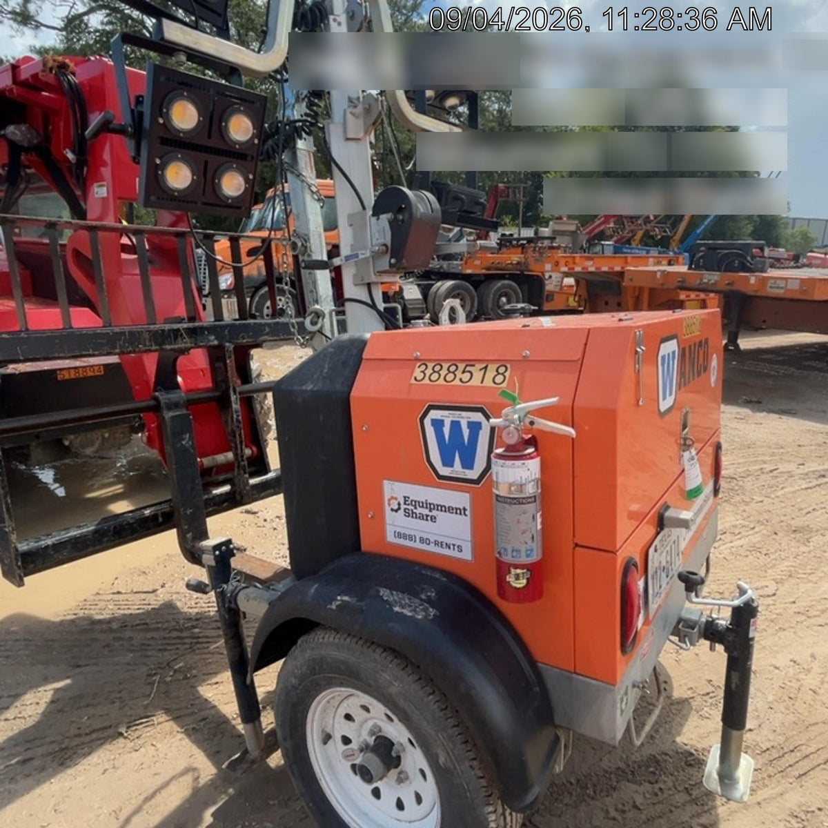 2024 Wanco WLTT-4MM4K Diesel, Deep Sea Controller, Shore Power Plug, Auto Start, (4) 350W LED Floodlights, 4kW Generator, 60 Gal Fuel Tank, 2" Ball, T3