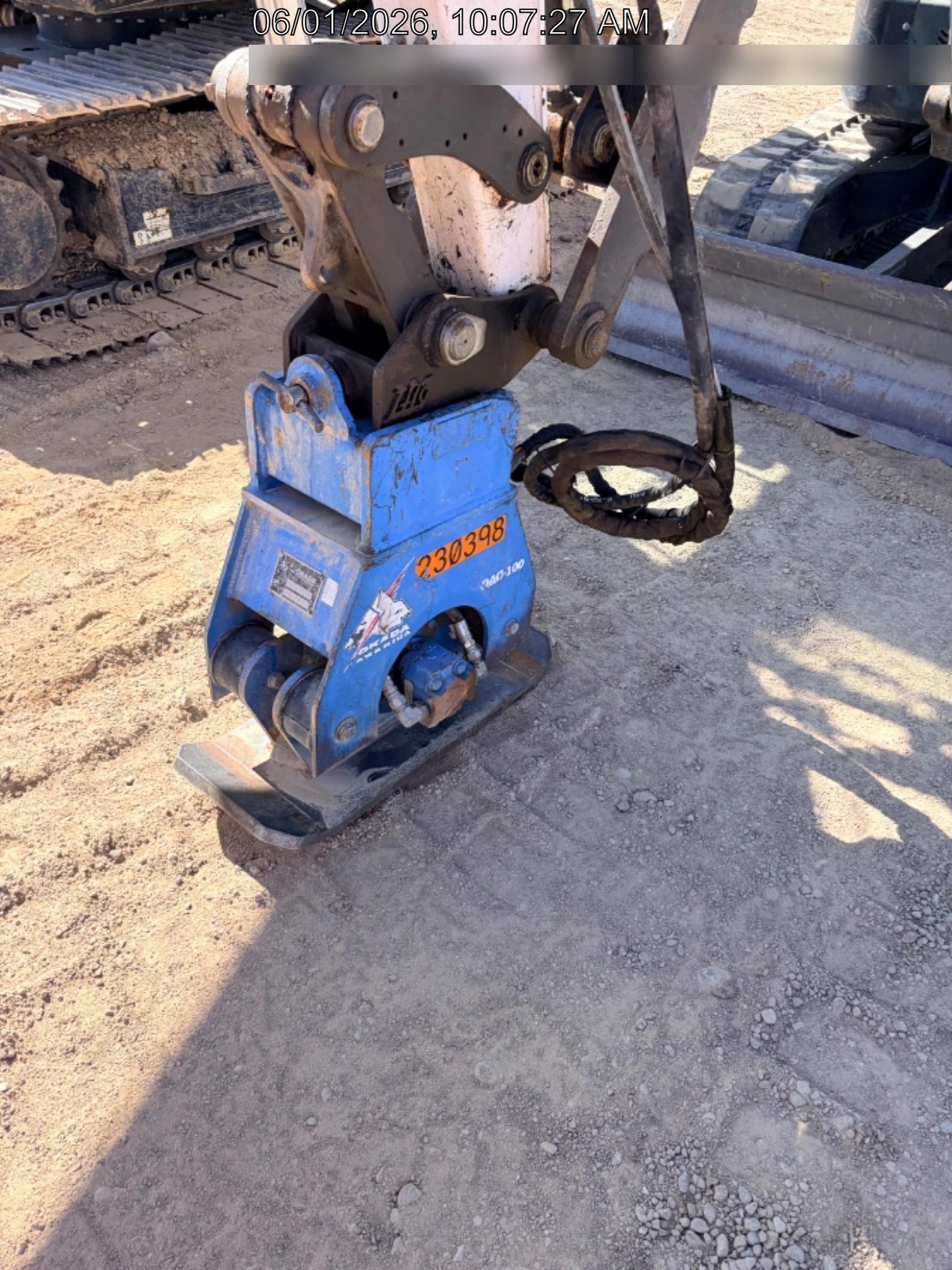 2022 OKADA 12" Plate Compactor - Mini Excavator