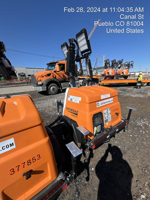 2023 Generac MLT2 Diesel, Flex Switch 120V Input, Powerzone Controller, 
(4) 320W LED Lights, 4kW Generator, 39.9 Gal Fuel Tank, 2" Ball, T3