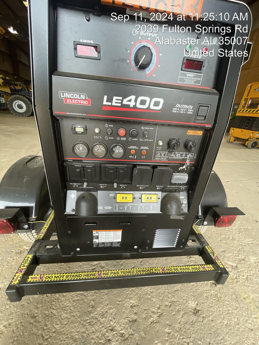 2024 Lincoln Electric LE400 Kubota V1505, Trlr, Cable Rack, Light Kit, ES Decals, T3