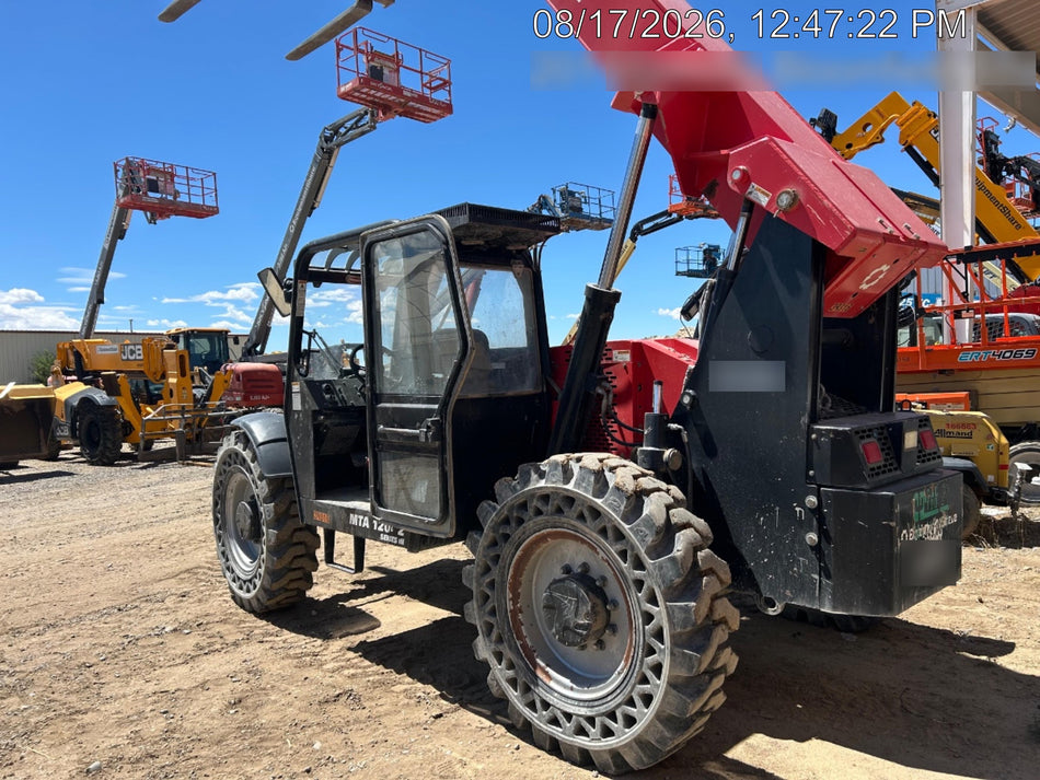 2019 Manitou MTA12042 120hp T4F, Cab/Heat/Air, Cab and Boom LED work lights, Auxiliary Hydraulics, Solid Tires, Amber strobe, Lift Hook 66" Carriage, 60" Forks