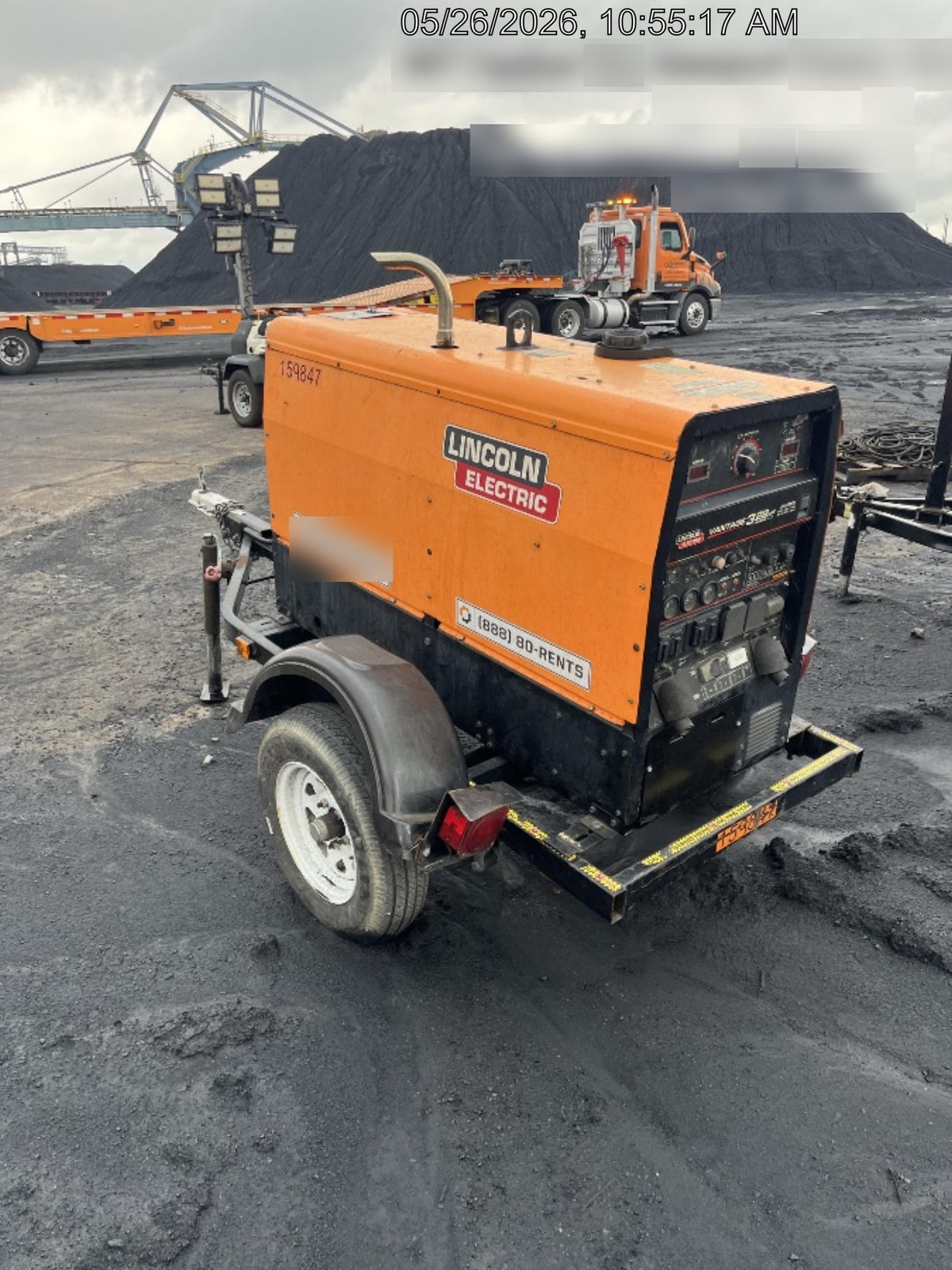 2021 Lincoln Electric Vantage 322 Vantage 322 Ready Pak 3 w/ Decals, ORANGE (includes trailer, cable rack, fender light kit) NO Telematics