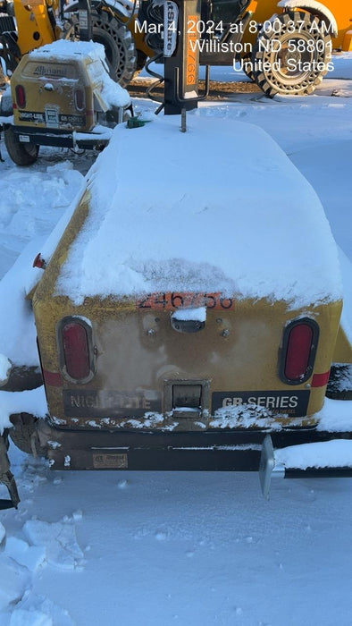 2022 Allmand NLV3GR (4) LED Light Fixture 350W, 23' Vertical Mast, 3kW Prime, Towable, ES Decals, T3