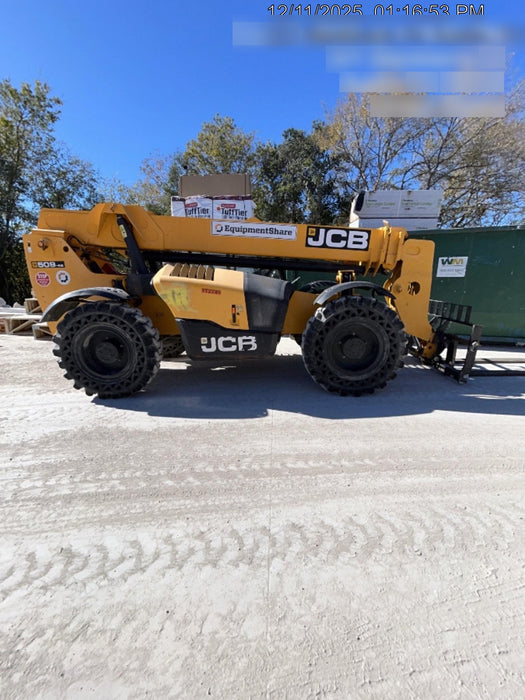 2020 JCB 509-42 Canopy, Solid Tires, Work Lights, Beacon, Aux Hydraulics, Back up Alarm, Lifting Eye, ES Decals
