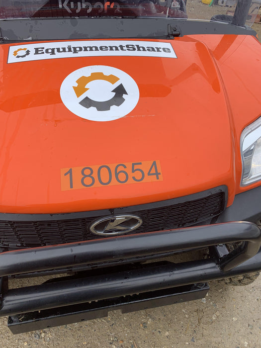 2021 Kubota RTV-X1140W-H Plastic Canopy, Windshield Acrylic Clear, LED Strobe Light, Wire Harness Kit, Back up Alarm