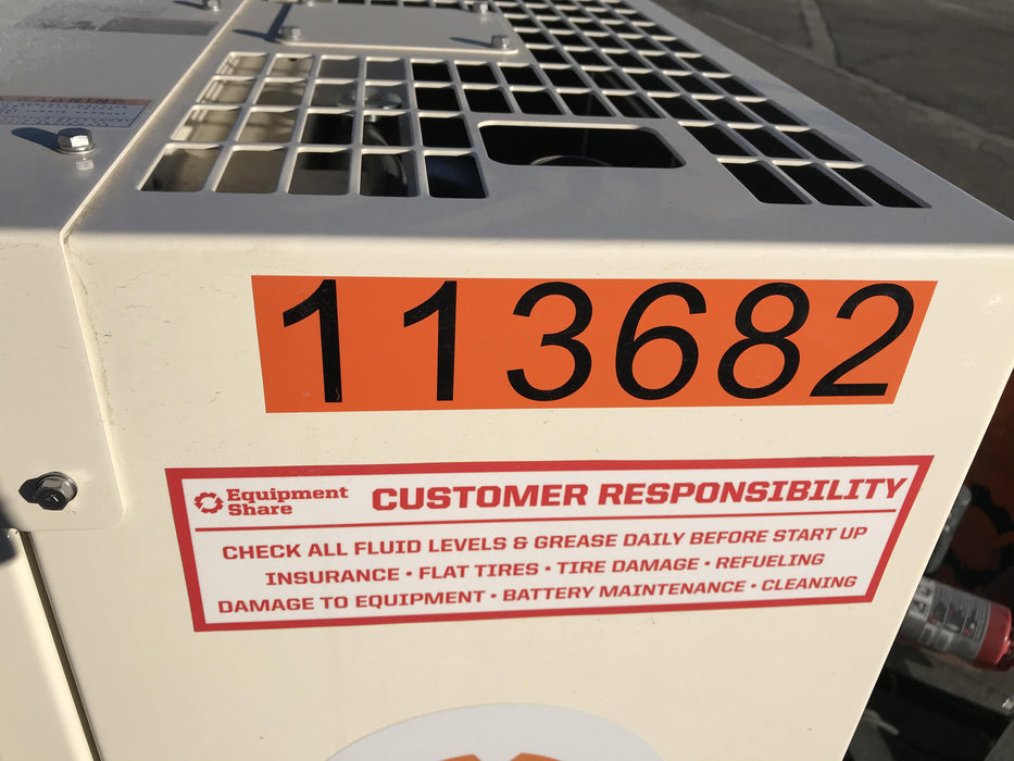 2020 Multiquip DLW400ESA4 400 amp Welder, 14kW, 120/240V, T4F Kubota, Trailer