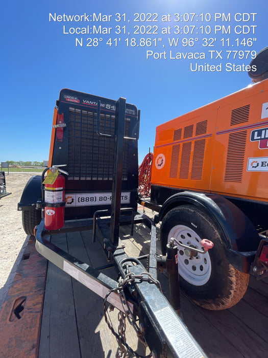 2021 Lincoln Electric Vantage 549X Ready Pak 3, ORANGE (includes trailer, cable rack, fender light kit)