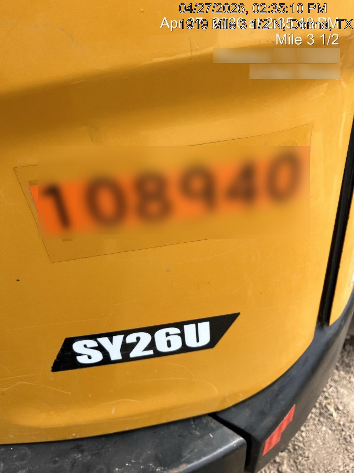 2020 SANY SY26