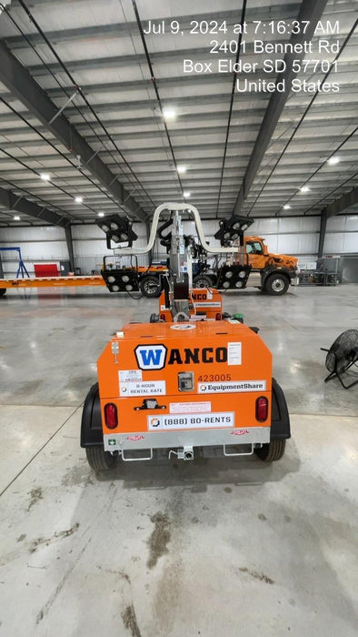 2024 Wanco WLTT-4MM4K Diesel, Deep Sea Controller, Shore Power Plug, Auto Start, (4) 350W LED Floodlights, 4kW Generator, 60 Gal Fuel Tank, 2" Ball, T3