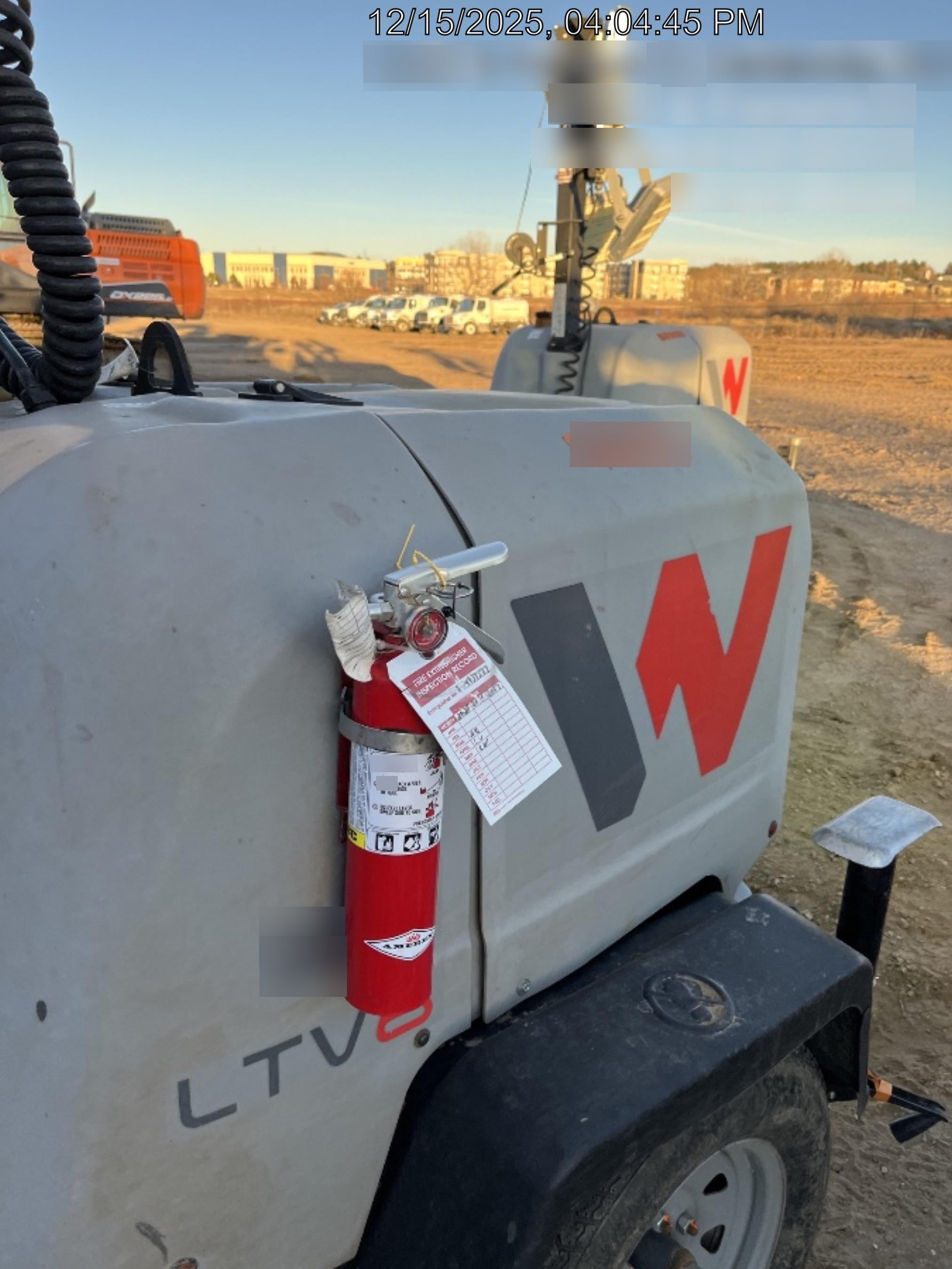 2019 Wacker Neuson LTV6L-MH Mobile Light Tower w/Fuel Level Sensor Installed