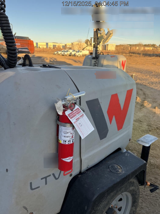 2019 Wacker Neuson LTV6L-MH Mobile Light Tower w/Fuel Level Sensor Installed