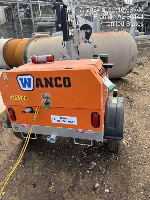 2023 Wanco WLTT-4MM4K Diesel, Deep Sea Controller, Shore Power Plug, Auto Start, (4) 350W LED Floodlights, 4kW Generator, 60 Gal Fuel Tank, 2" Ball, T3