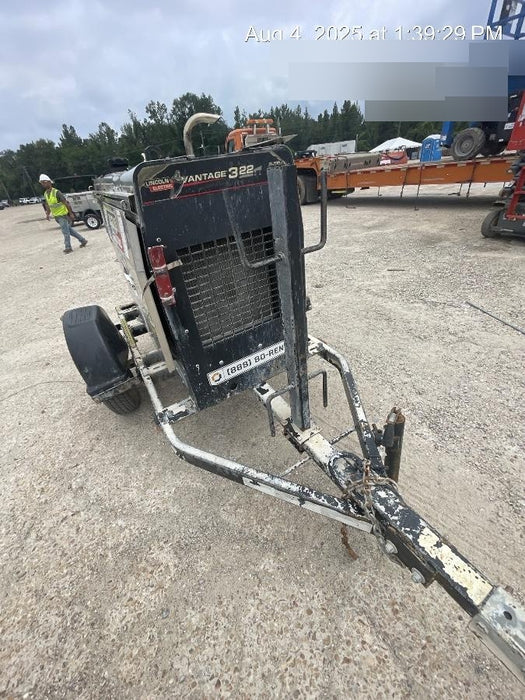 2019 Lincoln Electric Vantage 322 Welder Ready-Pak 3, Two wheel trailer, Fender and Light kit, Cable Rack