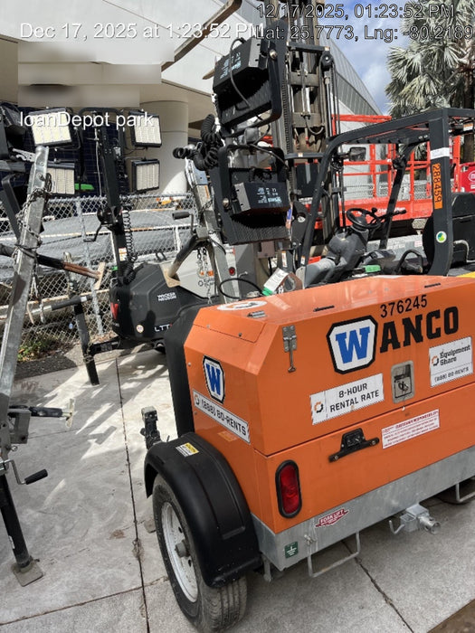 2023 Wanco WLTT-4MM4K Diesel, Deep Sea Controller, Shore Power Plug, Auto Start, (4) 350W LED Floodlights, 4kW Generator, 60 Gal Fuel Tank, 2" Ball, T3