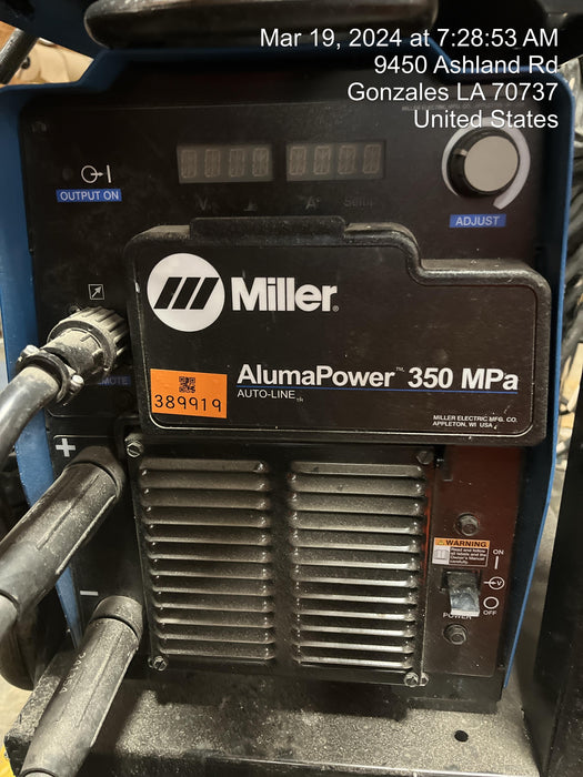2023 MILLER ELECTRIC AlumaPower 350 MPA