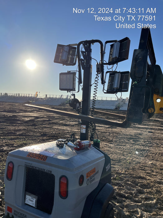 2024 Wacker Neuson LTT4 Diesel, Kohler KDW702, Deep Sea Controller, Auto Start, LED 320W, Bypass Outlet, T3