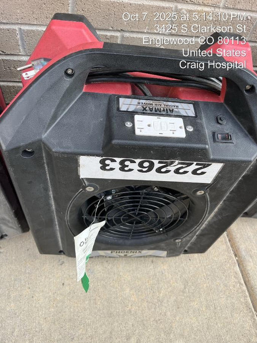 2022 PHOENIX AirMAX Radial Air Mover