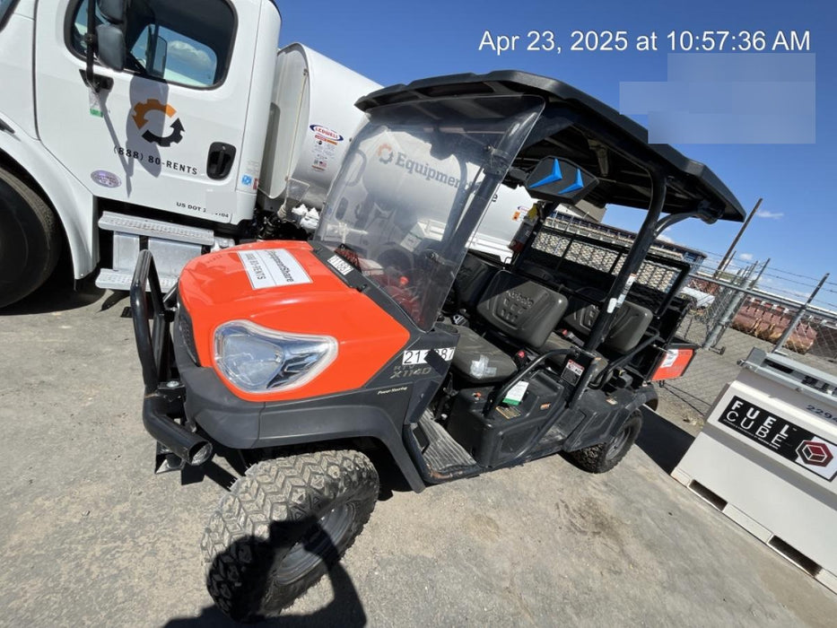 2022 Kubota RTV-X1140W-H Plastic Canopy, Windshield Acrylic Clear, LED Strobe Light, Wire Harness Kit, Back up Alarm