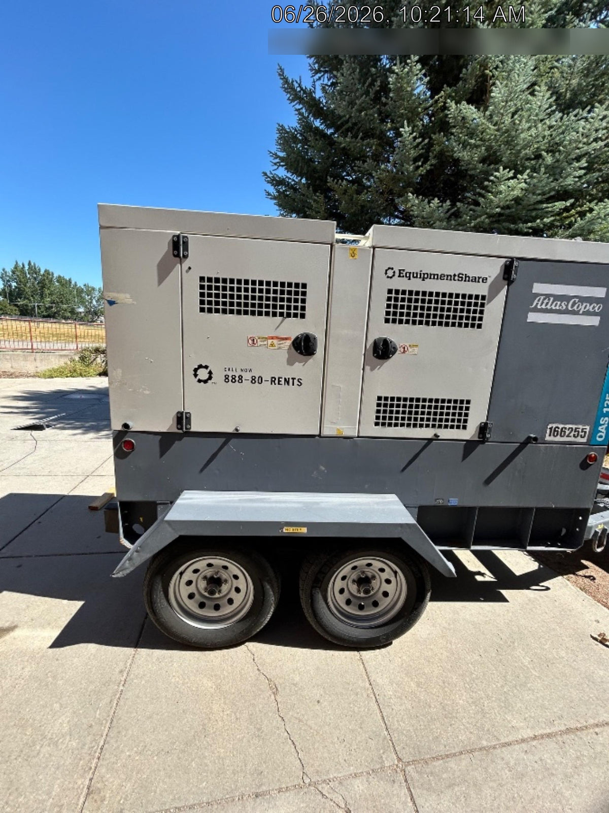 2021 ATLAS COPCO QAS 125