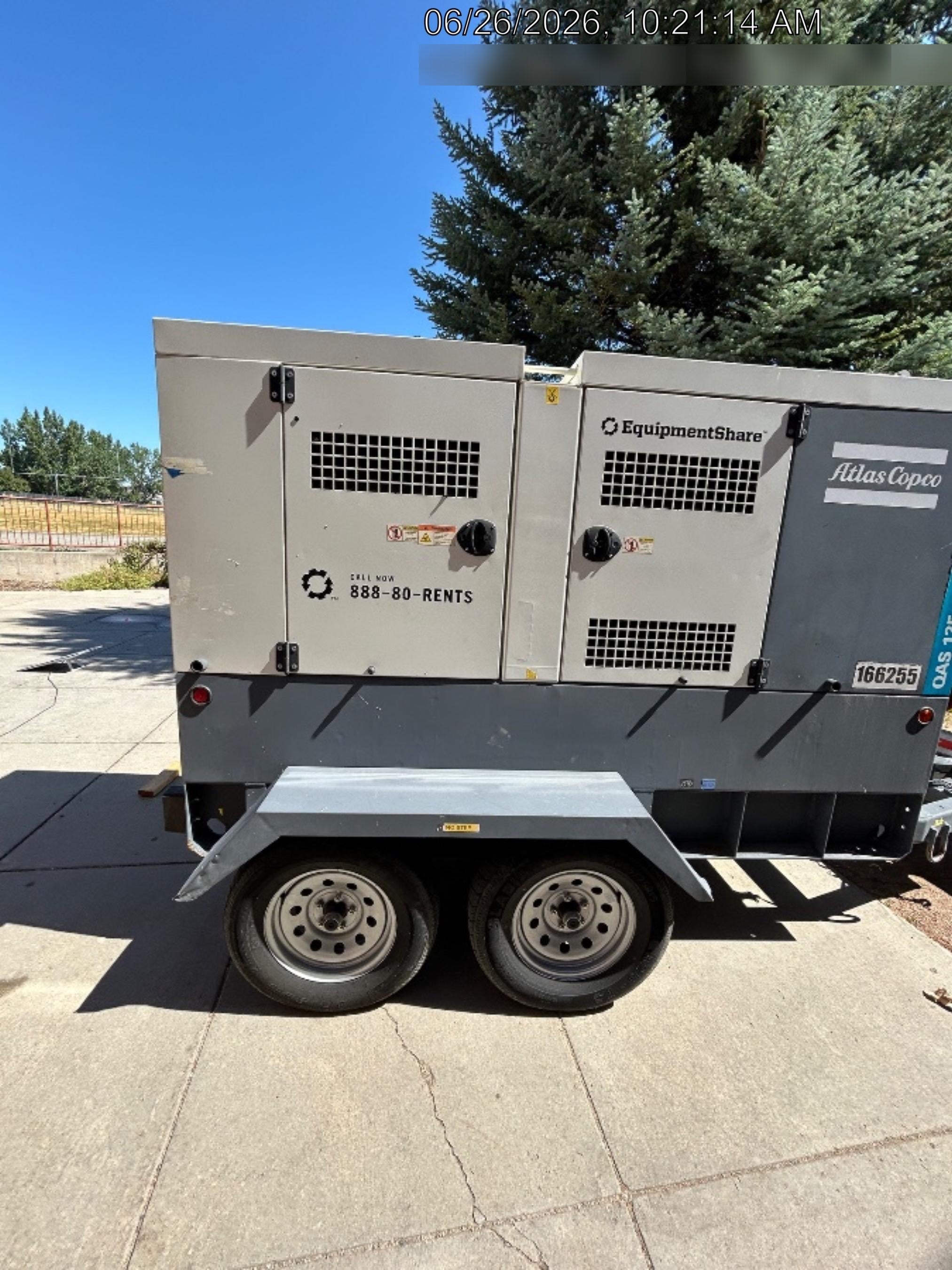 2021 ATLAS COPCO QAS 125