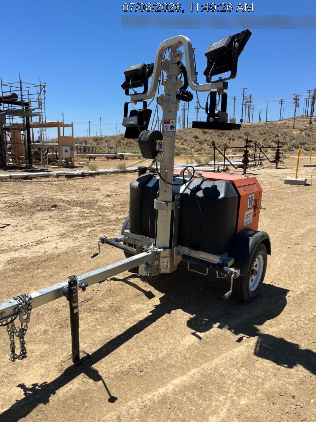2024 Wanco WLTT-4MM4K Diesel, Deep Sea Controller, Shore Power Plug, Auto Start, (4) 350W LED Floodlights, 4kW Generator, 60 Gal Fuel Tank, 2" Ball, T3