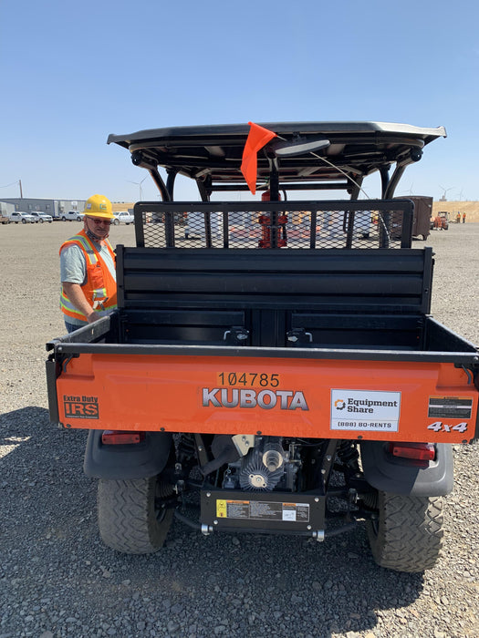 2020 Kubota RTV-X1140W-H 4WD utility cart -LED strobe -Windshield tempered glass -Plastic canopy -Wire harness kit -Backup alarm